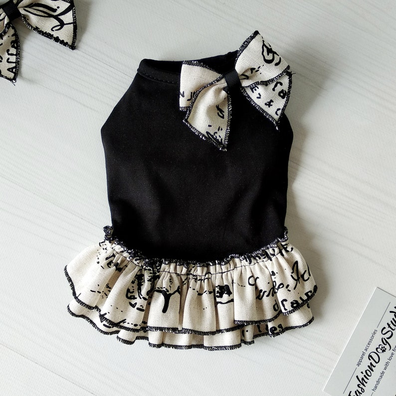 Cute dog dress dog clothes girl teacup dog clothes luxury Etsy