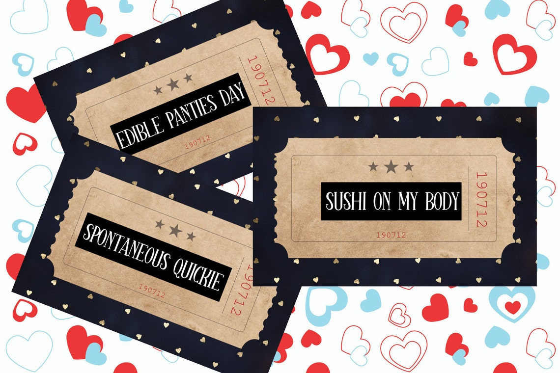 Sex Coupons for Couples PRINTABLE- Intimate Ways to Please &amp; Tease |hot Kinky Naughty Tasks and ...