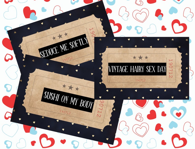 Sex Coupons for Couples PRINTABLE- Intimate Ways to Please &amp; Tease |hot Kinky Naughty Tasks and ...