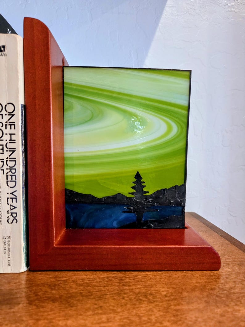 Northern Lights Bookends - Etsy