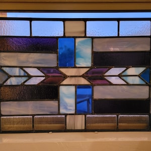 Geometric Stained Glass Panels