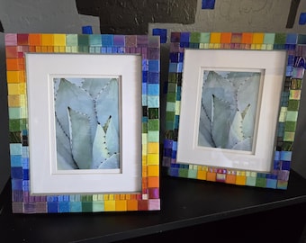 Rainbow Mosaic Iridescent Frames