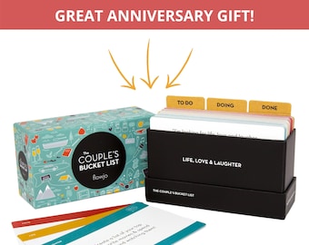 Couple's Bucket List Card Deck - Anniversary Gift