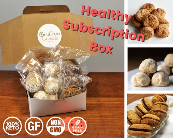 Keto Paleo Subscription Box Gluten and Sugar Free Cookies, Muffins, Snacks  Healthy Gift Box, Gift for Health Nut, Keto Gift 