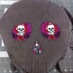 Skull backpack ladies handbag