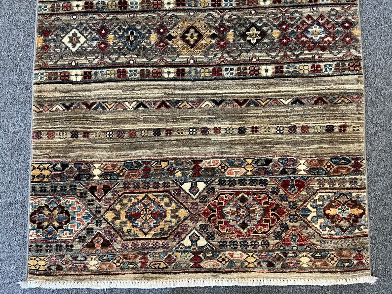 3' X 4' Aryana Khurjan Handmade Wool Rug # 12846