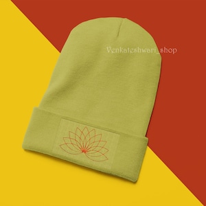 Machine embroidery design  Lotus flower - Instant download