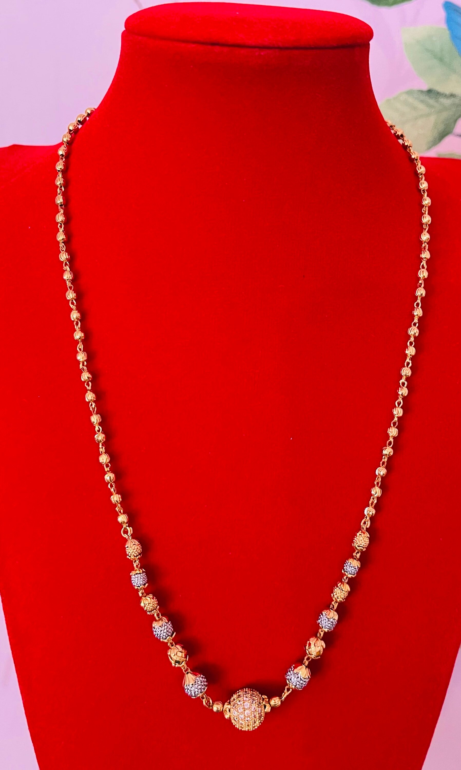 22ct gold plated Asian necklace Etsy