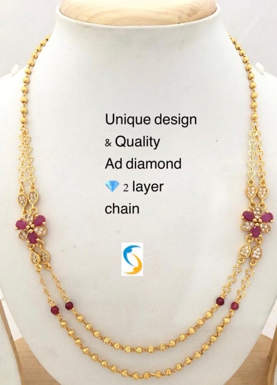 22ct gold plated Asian necklace Etsy