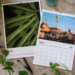2024 wall calendar/12x18/travel photography/art/calendar/office/wallplanner