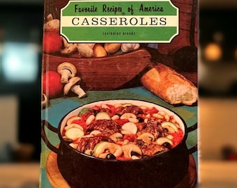 魅了 Favorite Recipes Cookbook Hardback Casseroles, America of 洋書