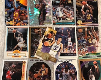 13 Different Premium Karl Malone Cards Vintage NBA Basketball Cards Utah Jazz
