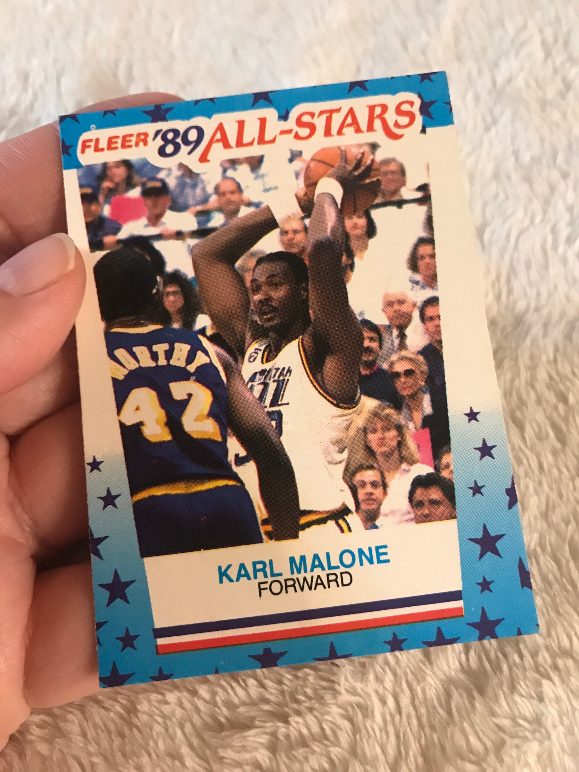 1989-90 Fleer Basketball Karl Malone Sticker 1 NBA Cards - Etsy