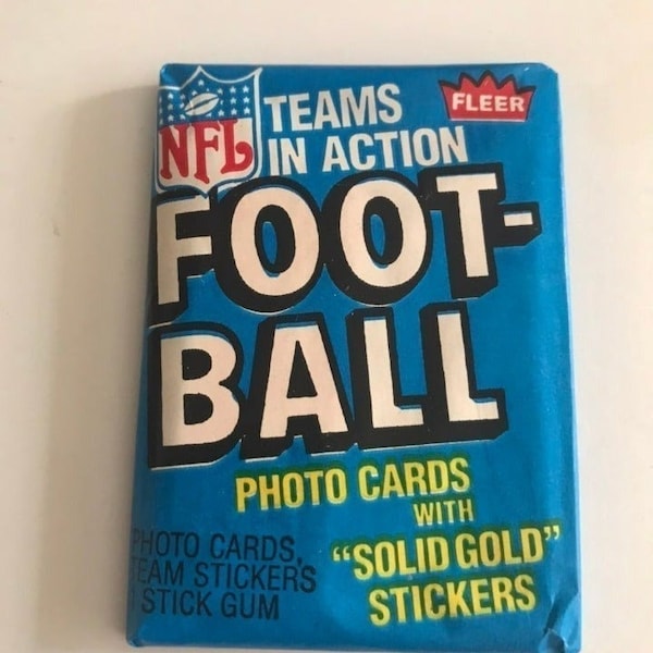 1982 Fleer Football Wax Pack, Vintage NFL Cards