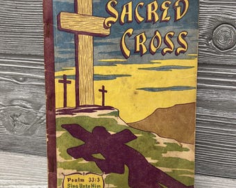 Sacred Cross Hymnal 1950 Songbook Stamps Quartet Music Softcover Gospel Music