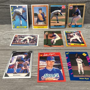 10 Different Nolan Ryan Cards Texas Rangers Houston Astros New York Mets Vintage MLB Baseball Cards