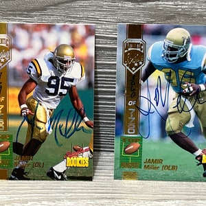 Two Different Versions of Jamir Miller 1994 Signature Rookies #36 Autographs