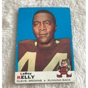 1969 Topps Leroy Kelly Vintage NFL Football Card Cleveland Browns READ