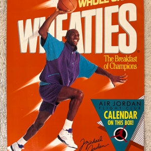 Vintage Michael Jordan 1991 Calendar Wheaties Air Jordan Flight