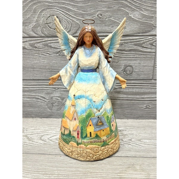 Jim Shore Heartwood Creek Angel 2003 Watcher of Villages & Valleys 11”