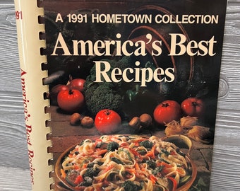 Vintage 1991 America’s Best Recipes Spiral Bound Cookbook