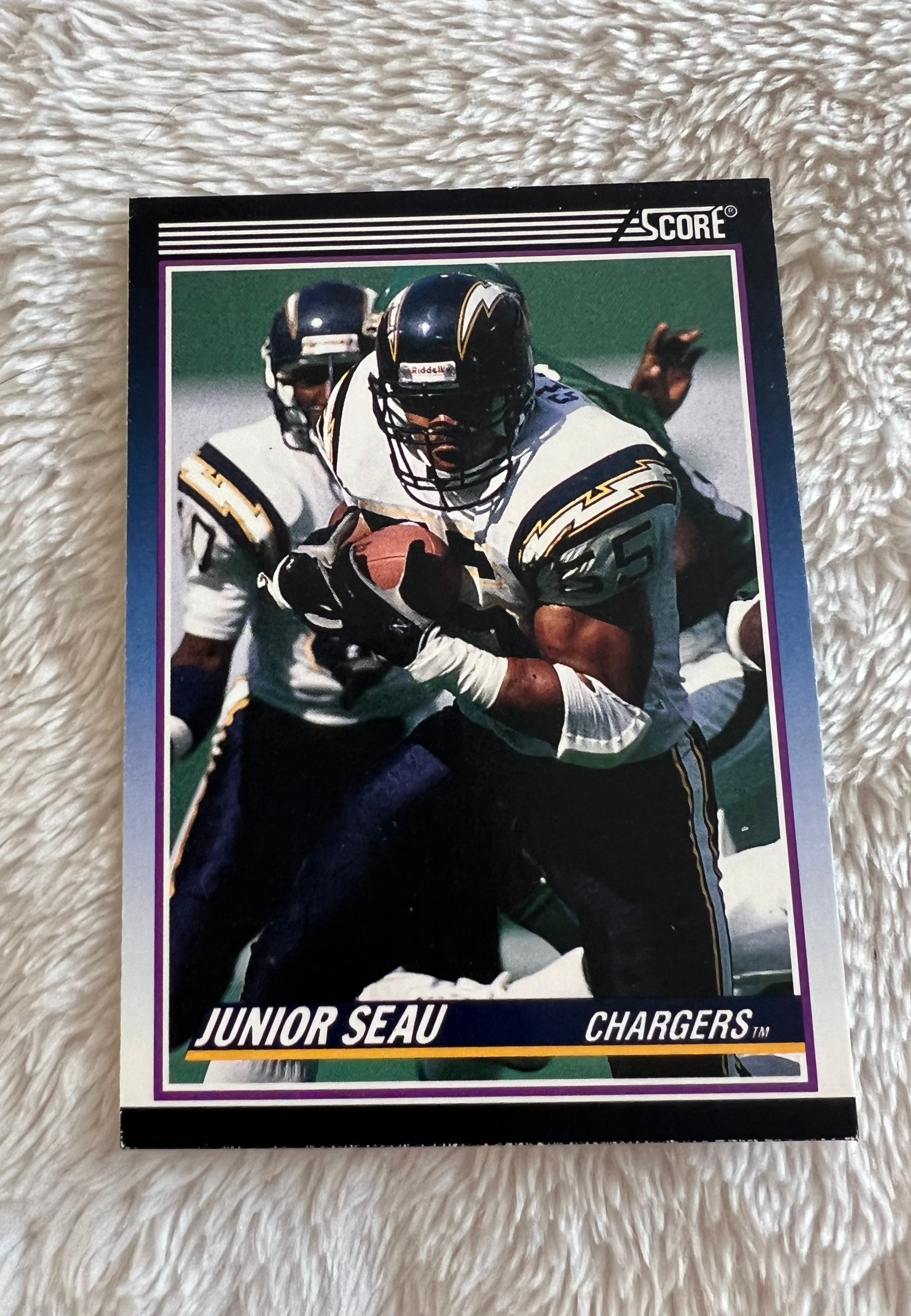 1996 Mini Headliners Junior Seau 3” Figure NIP San Diego Chargers 