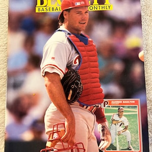 Beckett Baseball Card Monthly, September 1993, Darren Daulton on Front, Albert Belle on Back