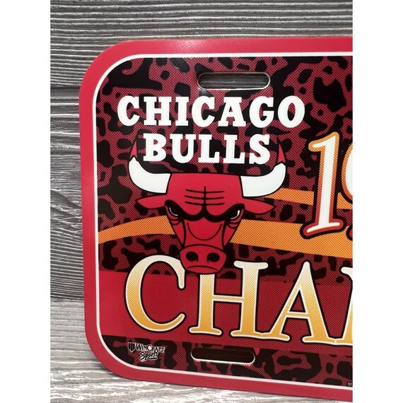1996 Chicago Bulls NBA Champions Plastic License Plate Wincraft