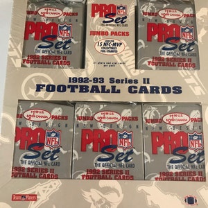 1992-93 Pro Set Series 2 Jumbo Box NFL Football Cards Sports Trading Cards SCARCE!
