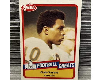 1989 Swell Football Gale Sayers #102 Chicago Bears Vintage NFL Card