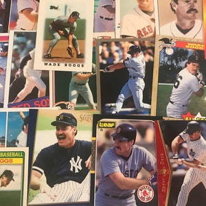 20 Different Wade Boggs Cards RED SOX, YANKEES