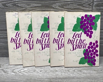 Led By The Spirit Hymnals 1980 Lot of 5 Softcover Gospel Music Songbooks Vaughn