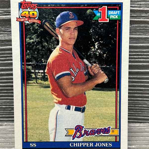 1991 Topps Baseball Chipper Jones RC #333 BRAVES
