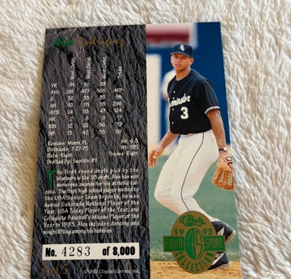 1993 Classic 4-sport Jumbo Alex Rodriguez, Limited Edition