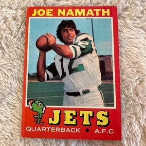 1971 Topps Football Joe Namath #250, Jets., Vintage NFL Card
