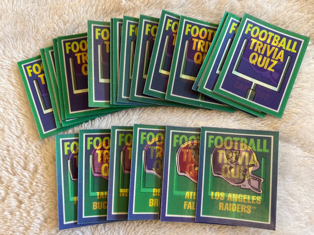 1989 Score Football Trivia Cards Complete Set, Vintage NFL Collectible
