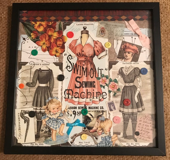 framed vintage swimsuits