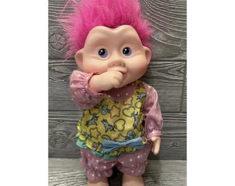 1991 Magic Troll Babies Vanessa Doll by Applause 12" Original Clothes Trolls