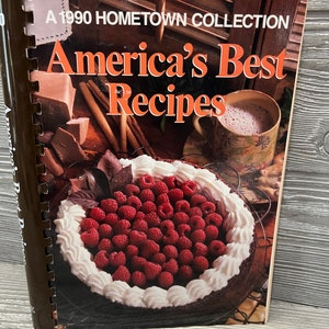Vintage 1990 America’s Best Recipes Spiral Bound Cookbook