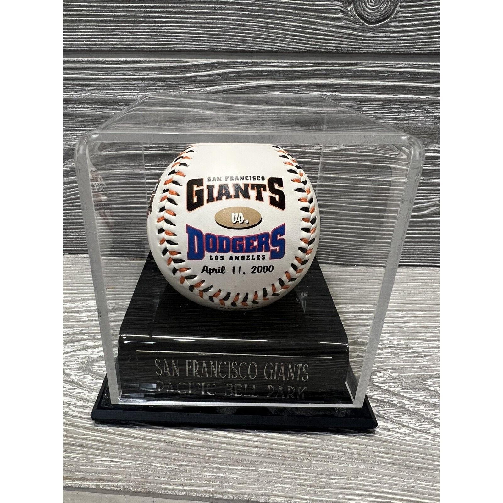 2000 Giants Vs. Dodgers Opening Day Baseball in Case Limited 