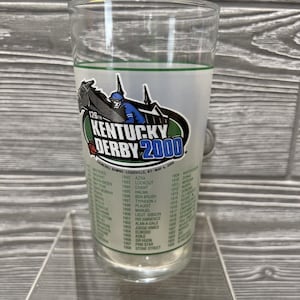 2000 Kentucky Derby Official Mint Julep Glass 5.5 in Horse Racing Collectible