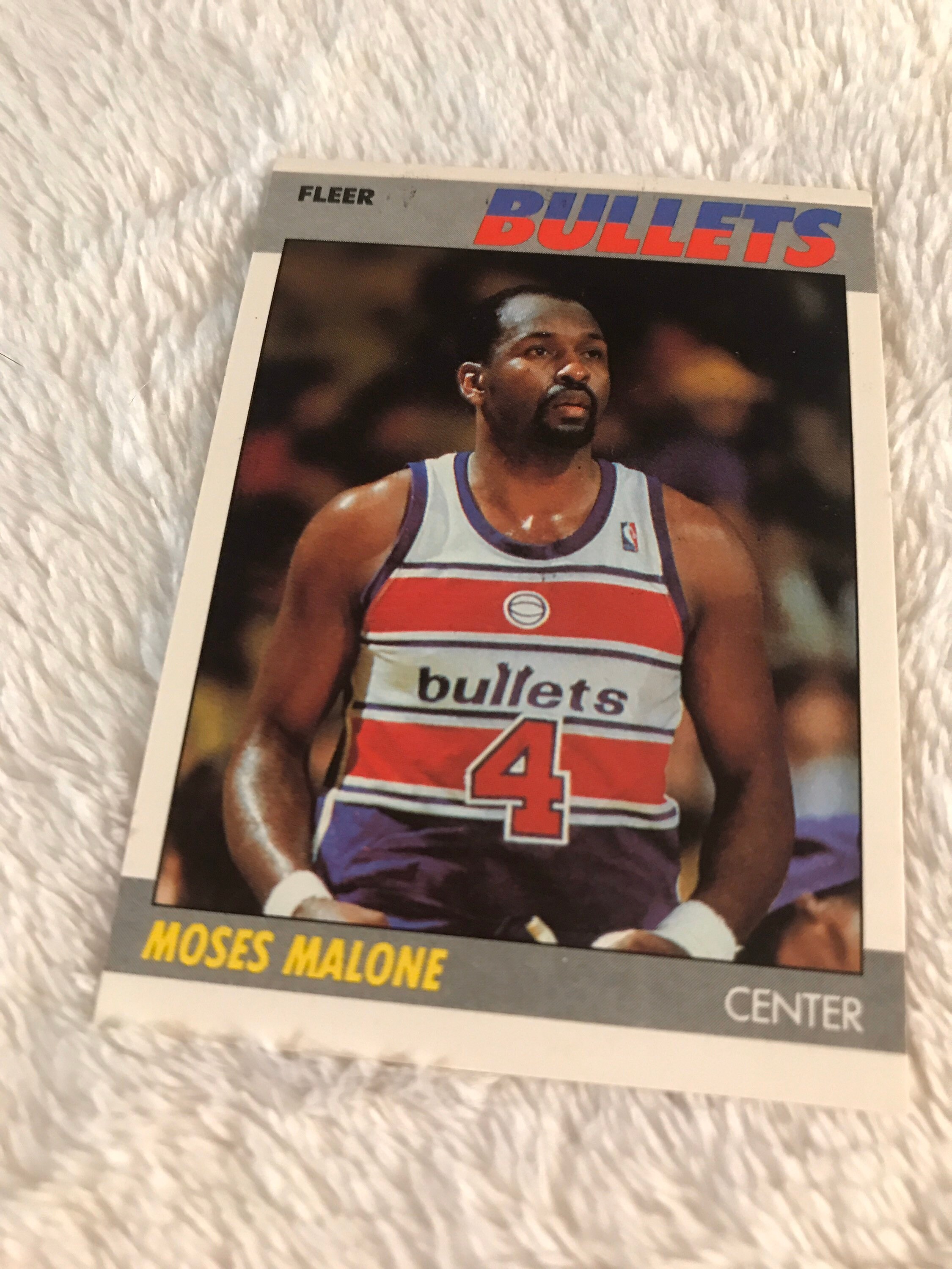 Two Fleer Basketball Moses Malone Cards Vintage NBA Etsy