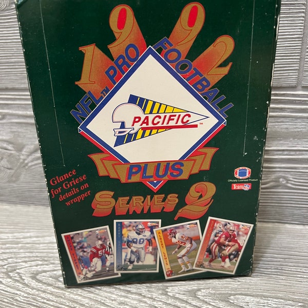 1992 Pacific Plus Series 2 NFL Football Wax Box