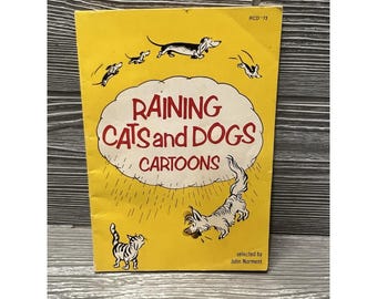 Raining Cats and Dogs Vintage 1958 Cartoon Comics Book  Funny Kid’s READ