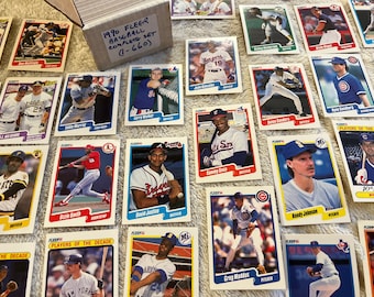 1990 Fleer Baseball Complete Set, Sosa RC, Rookie Card, Vintage MLB Cards