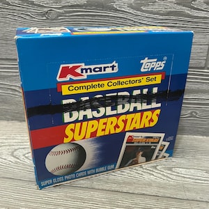 Full Case 1990 Topps K-Mart Superstars Baseball Set, 24 Unopened Factory Sealed Sets, Baseball Cards