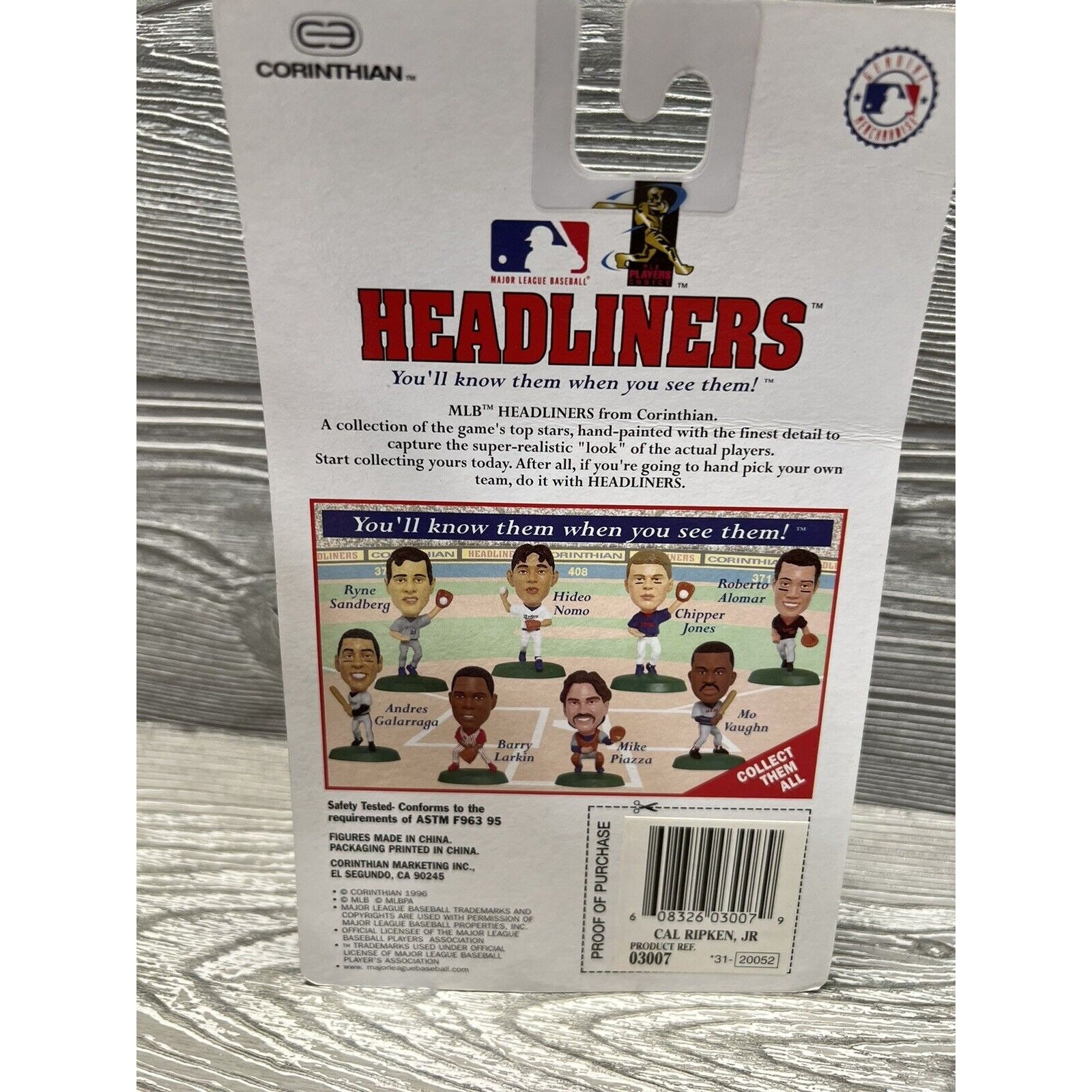 1996 Corinthian Headliners Cal Ripken, Jr. Baltimore Orioles 3