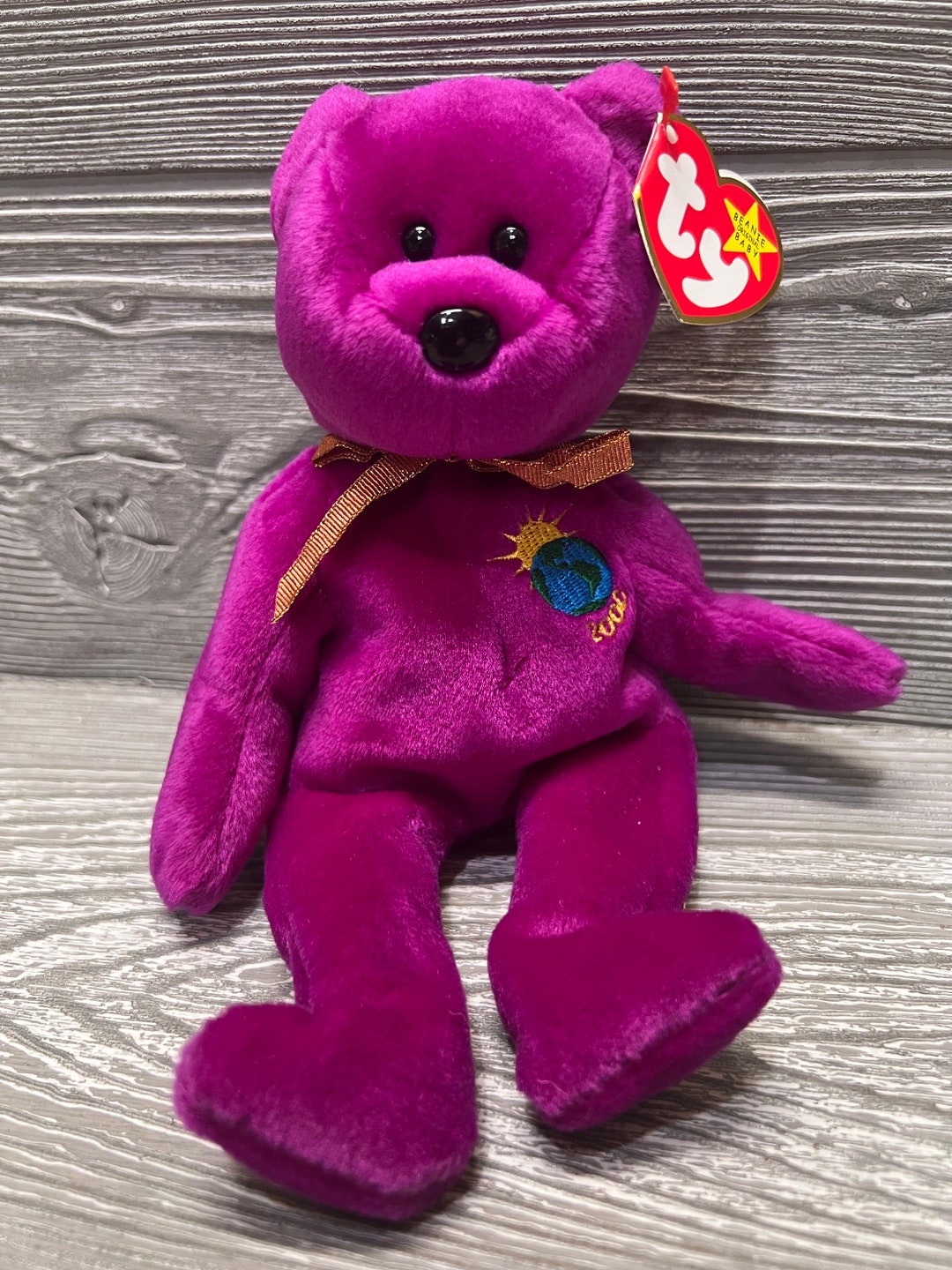 Ty Inc Beanie Baby Magenta II Teddy Bear 30th Anniversary main image 1