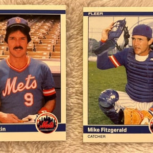 1984 Fleer Update Baseball New York Mets, Scarce, Vintage MLB Cards