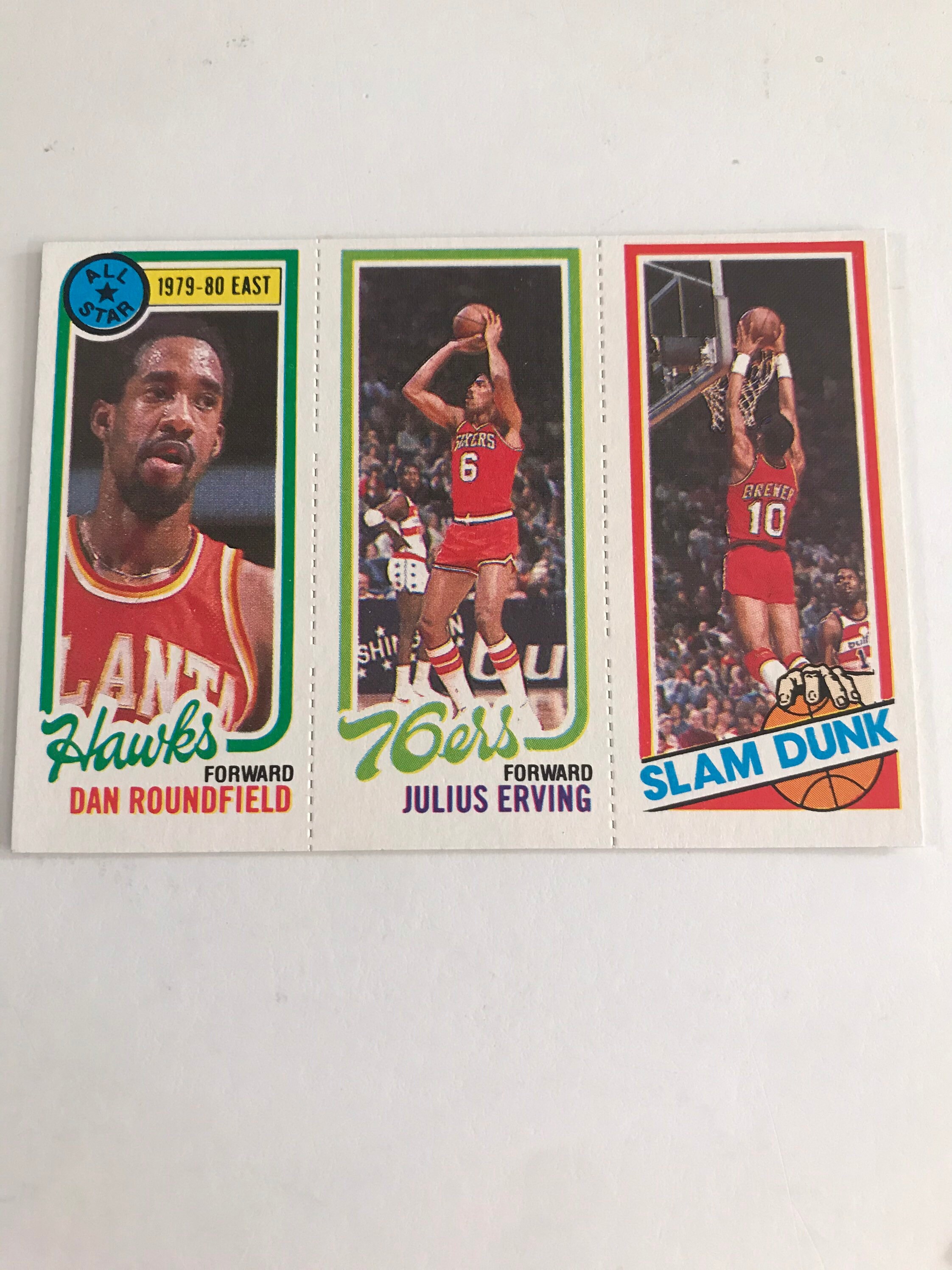 Five 1980 81 Topps Basketball Julius Erving Cards Vintage NBA Etsy